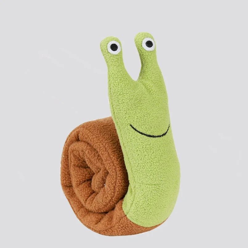 

Dog Squeak Toys Pet Sniffing Plush Snails Toys Tibetan Food Molar Puzzle Dog Toys Interactive Dog Puzzle Toy Feeder Pet Supply