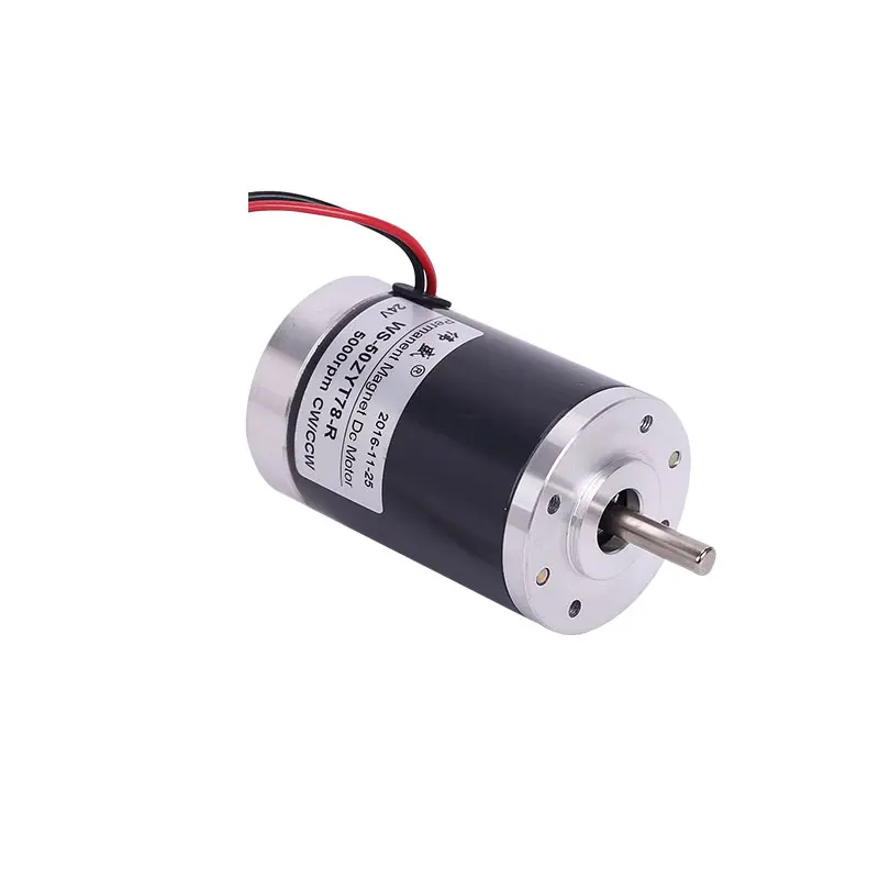 DC 12v/24v High Speed Motor Small Brush Motor 50mm DC Permanenr Magnet Motor 2000/3000/4000/5000rpm High Quality