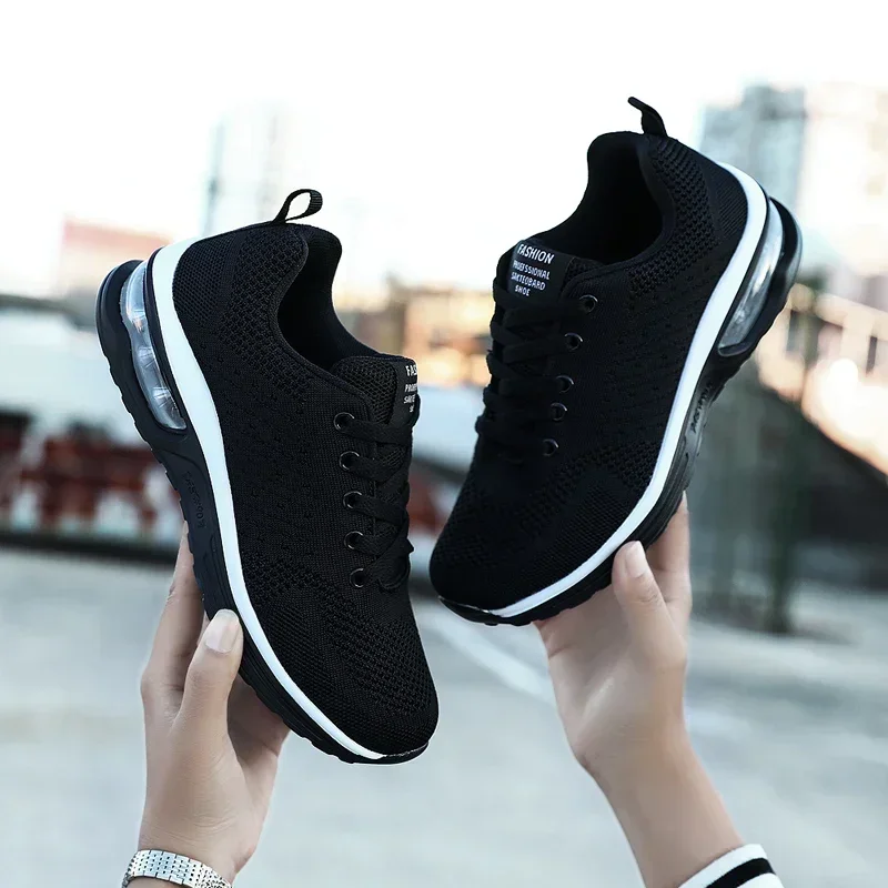 Unisex Cushioning Athletic Running Shoes Women Comfortable Soft Casual Jogging Sneakers Men Non-slip Sports Gym Walking Shoes