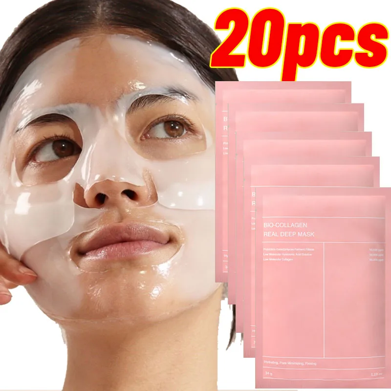 

Brightening Bio-Collagen Mask Night Shrink Pores Real Deep Mask Firming Nourish Moisturizing Firming Lifting Face Skin Care Sets
