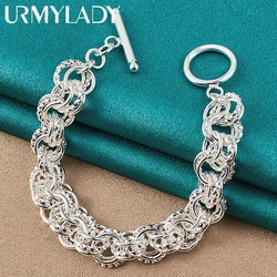 High quality 925 Sterling Silver Jewelry pretty nice fashion popular Bracelets wedding party circle factory price