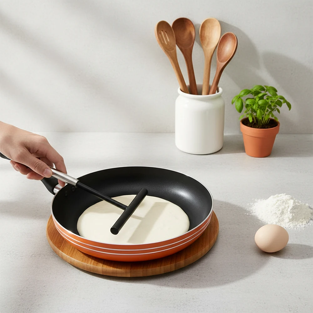 Stainless Steel Crepe Spreader Crepe Spreader And Spatula Kit Pancake Like Batter Spreading Tools Pancake Cooking Tools