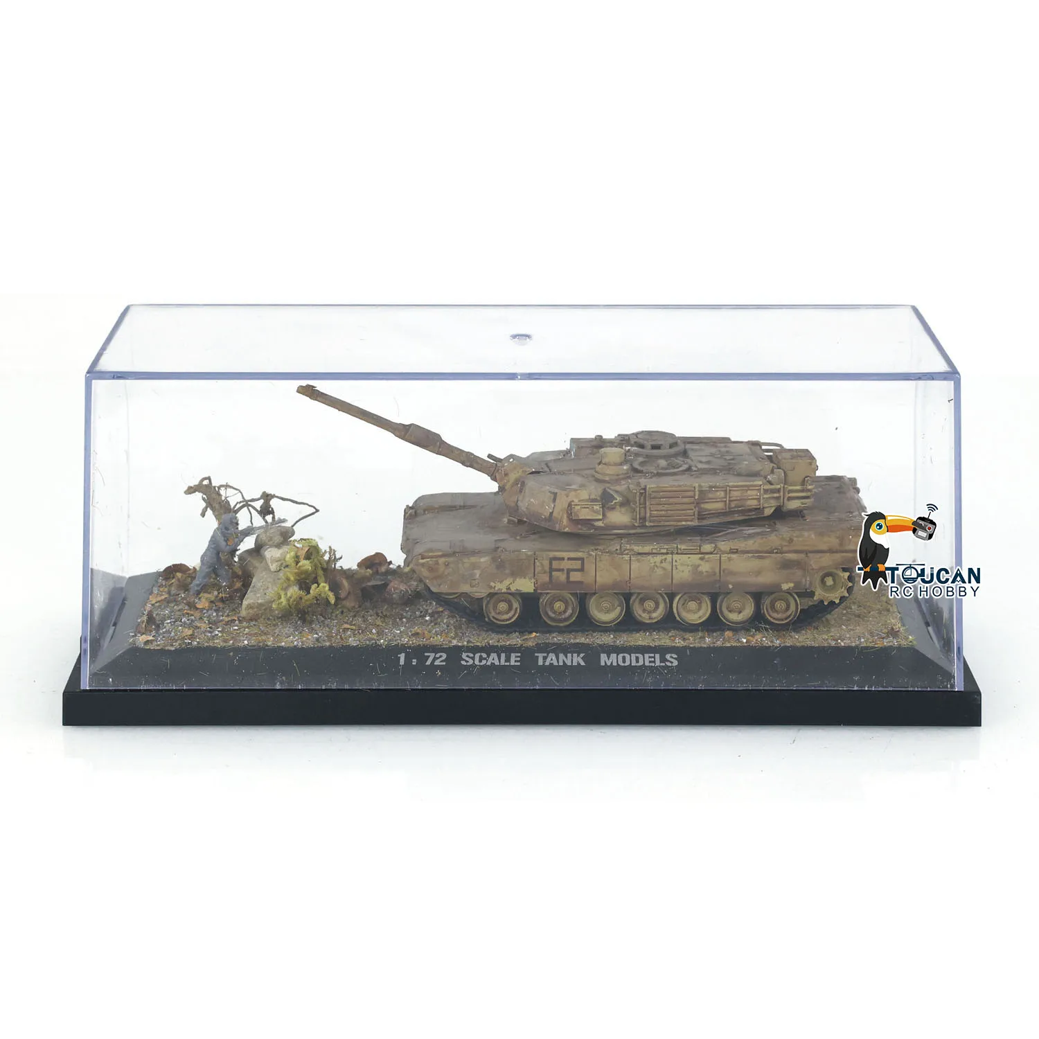 Henglong US Abrams M1A2 3918 Static Plastic Tank 1/72 Scale Model Without Radio System Electronics Mini Toys Boys Gifts TH24304