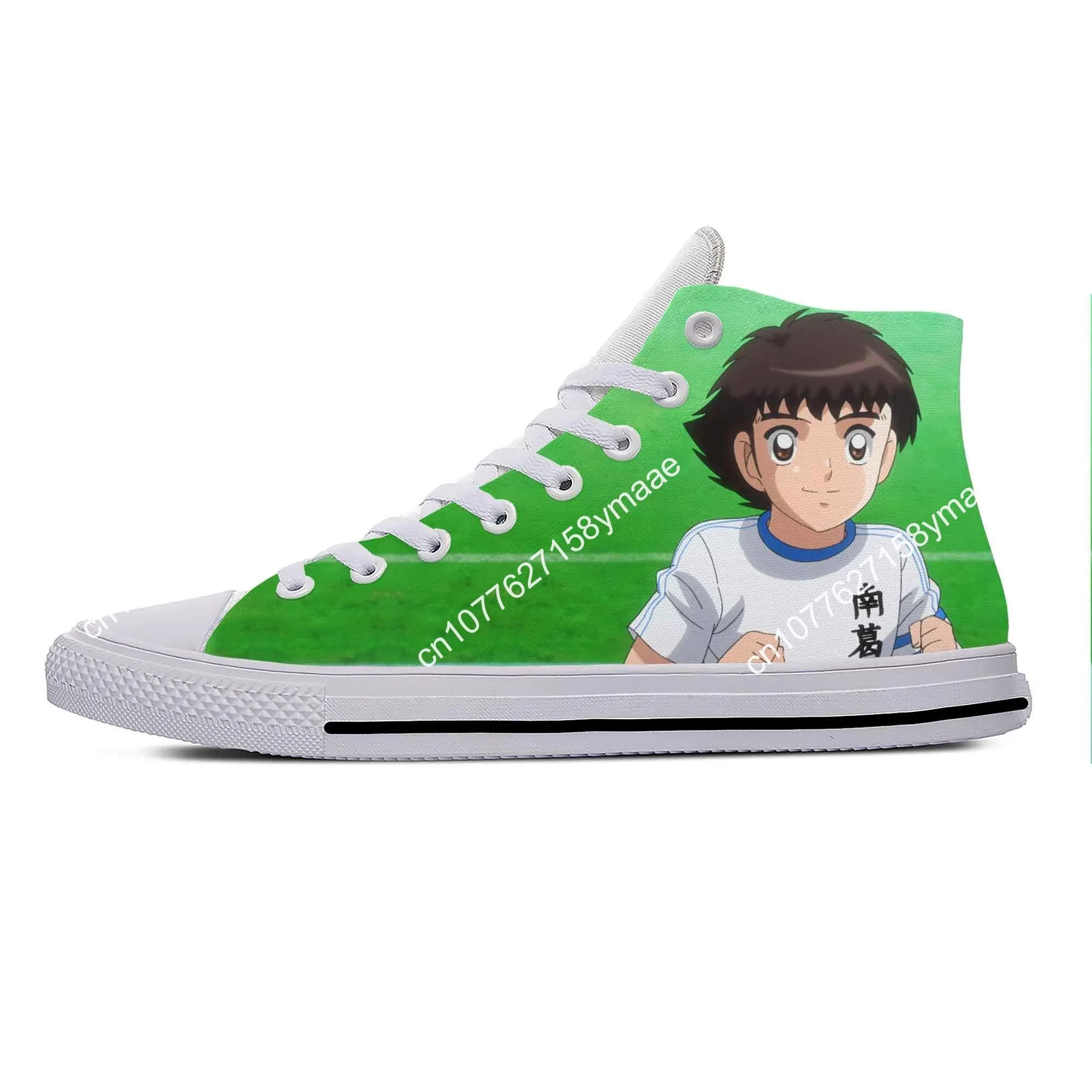 Anime Cartoon Manga Captain Tsubasa Ozora Tsubasa Casual Cloth Shoes High Top Lightweight Breathable 3D Print Men Women Sneakers