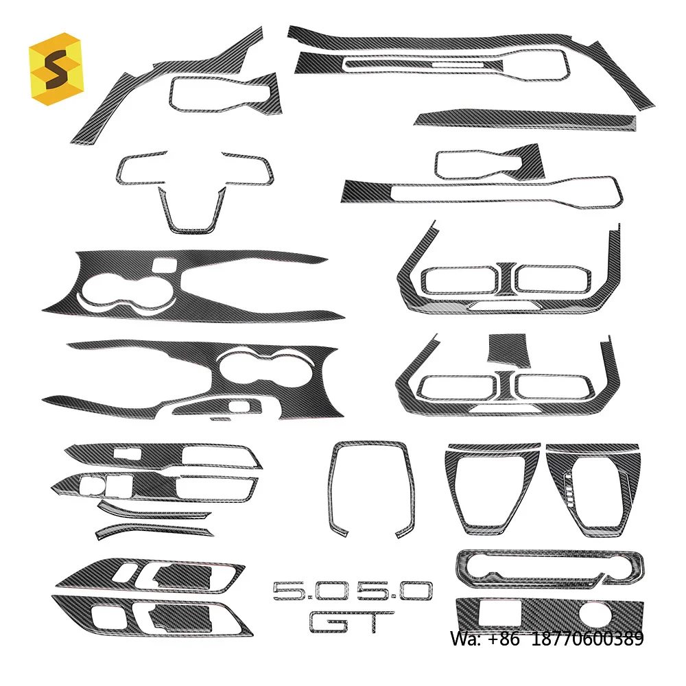 

OEM Carbon Fiber for ford 2024 Mustang Carbon Fiber Interior Full Product Real Dry Carbon Manufacturer Car Interior Trim