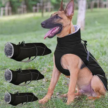 Dog Winter Coat Reflective Warm Dog Jacket For Puppy Clothes Soft And Warm Dog Cold Weather Coats For Winter Pets Dog Clothes 4