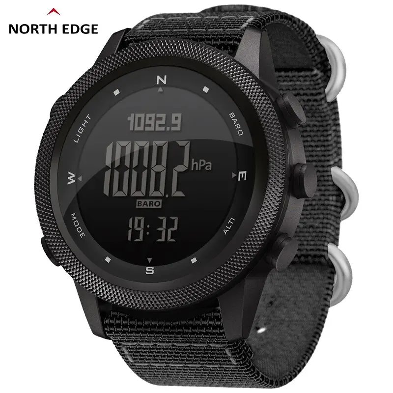 NORTH EDGE Smart Watch For Men Altimeter Barometer Thermometer Compass Military Digital Clock Outdoor Smartwatch Waterproof 50m