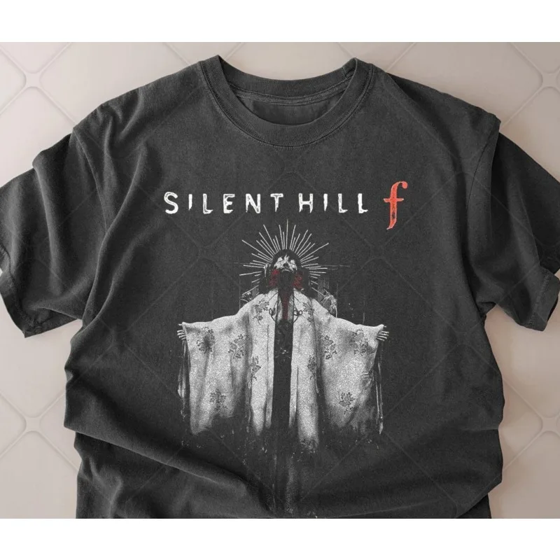 Silent Hill Retro T-Shirt, Herren-T-Shirt, Sommer, neuer Stil, Unisex, lässige Mode, T-Shirt im Harajuku-Stil