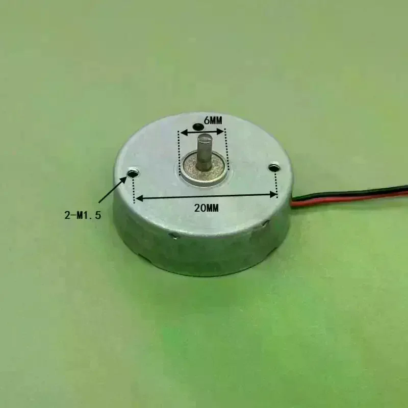 1Pcs DC 3V~6V 5.9V 8900RPM Micro 24mm Round Motor RF-356CA-10250 Thin Motor For DIY Toy Fan Hobby Car AV CD Audio Player