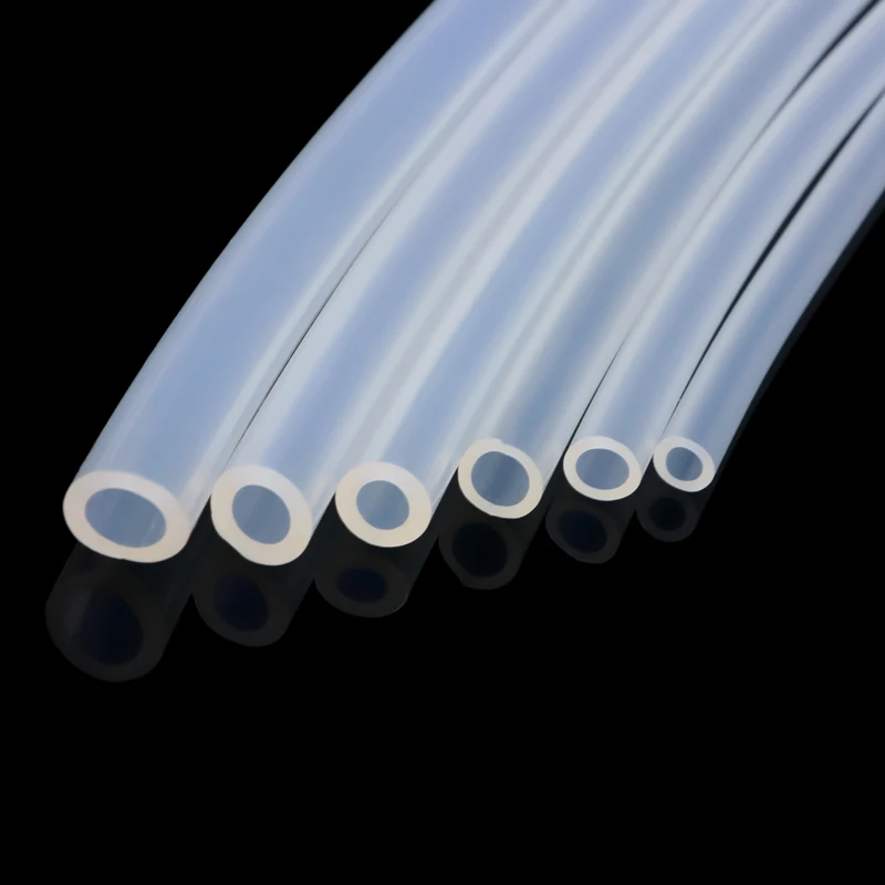 1 Meter Transparent Food Grade Silicone tube ID 0.5 1 2 3 4 5 6 7 8 9 10mm Flexible Nontoxic Tasteless Soft Tubing Silicone pipe