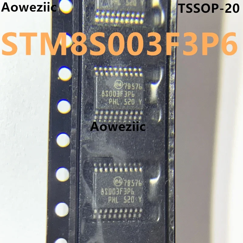 STM8S003F3P6 TSSOP20 microcontrolador de 8 bits MCU Novo chip IC