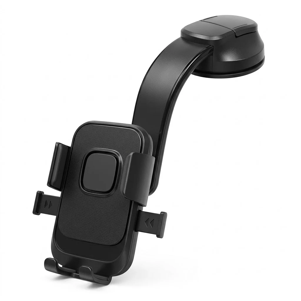Car Cell Phone Holder Long Arm Suction Cup Dashboard Windshield Mount Bracket Hands Free GPS Navigation Auto Accessories
