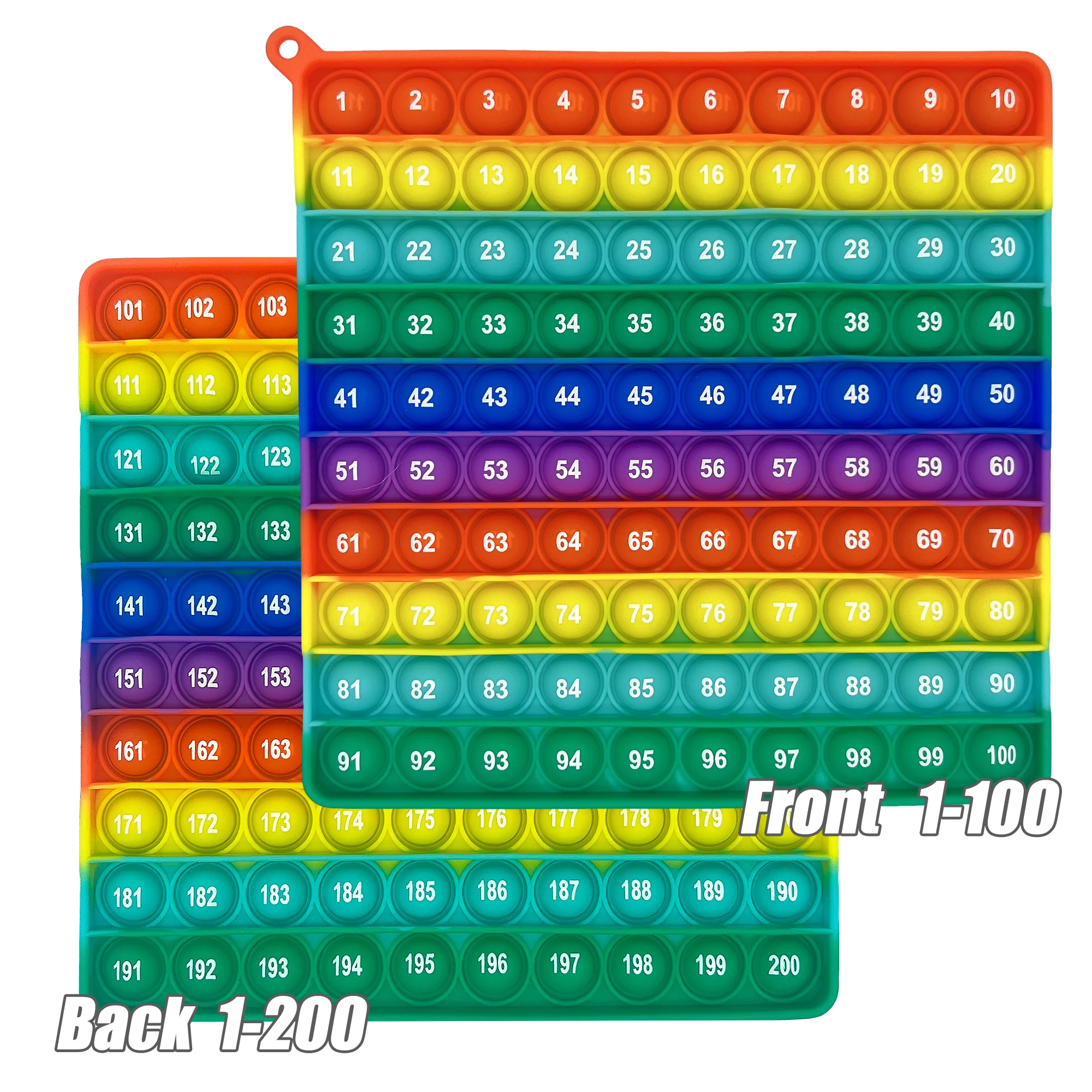 Aprende números 1-200 juguetes para contar matemáticas, burbujas de empuje, juguetes educativos de aprendizaje de matemáticas para niños en el aula