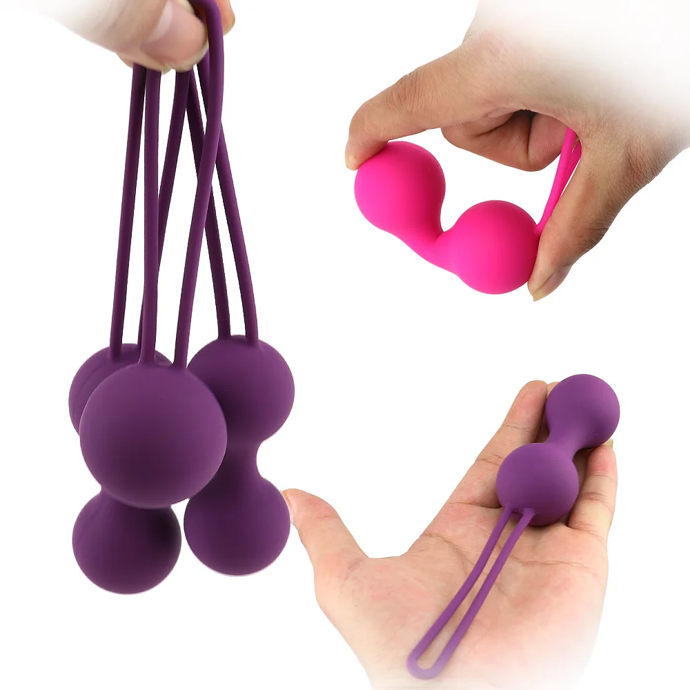 Female Vibrating Vagina Ball Vaginal Tight Exercise Massager  Jumping Egg Anal Beads Plug Adult Sex Toys for Women Geisha Balls