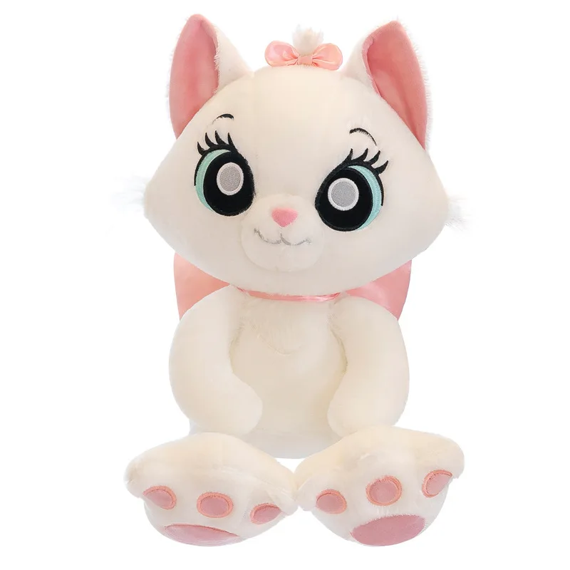 

White Mary Cat Doll Plush Toy Cute Little Cat Doll Pillow Cloth Doll Soothing Birthday Gift Female