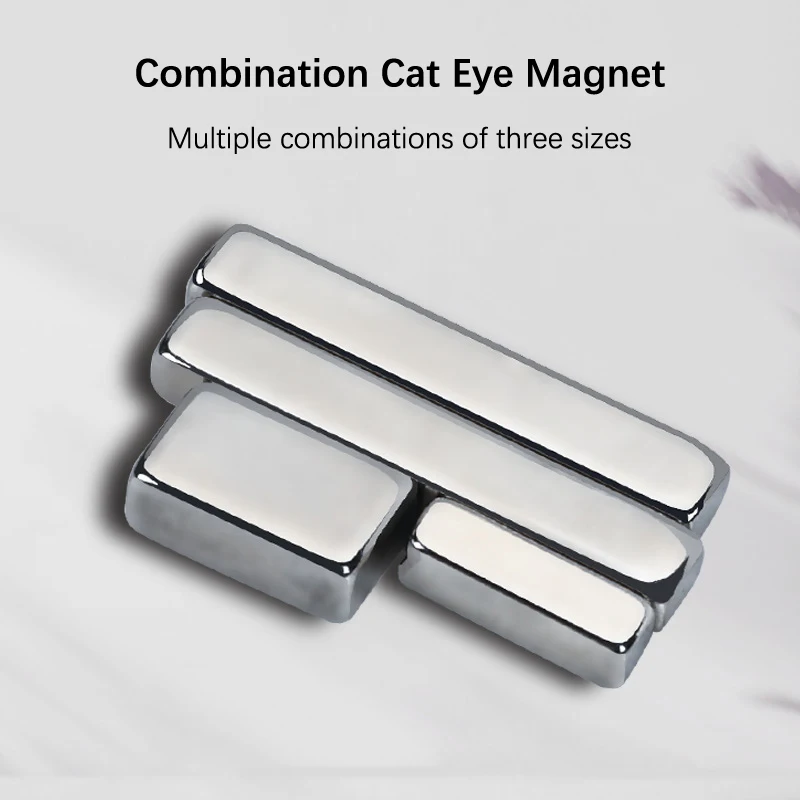 4Pcs/Set Thick Strip Magnet Cat Eye Magnetic Magnet Nail UV Gel Polish Stick Board Multi-Function Nail Decoration Accessories