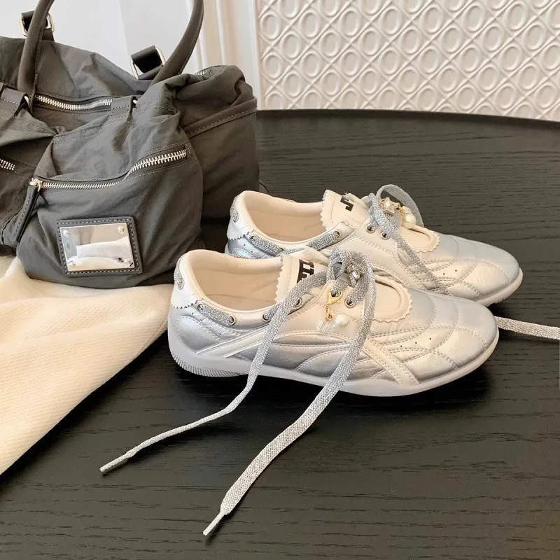 

Sports Versatile Casual Training Shoes Lightweight Breathable Soft Sole Fashion Lace-up Color-blocking Forrest Gump Shoes