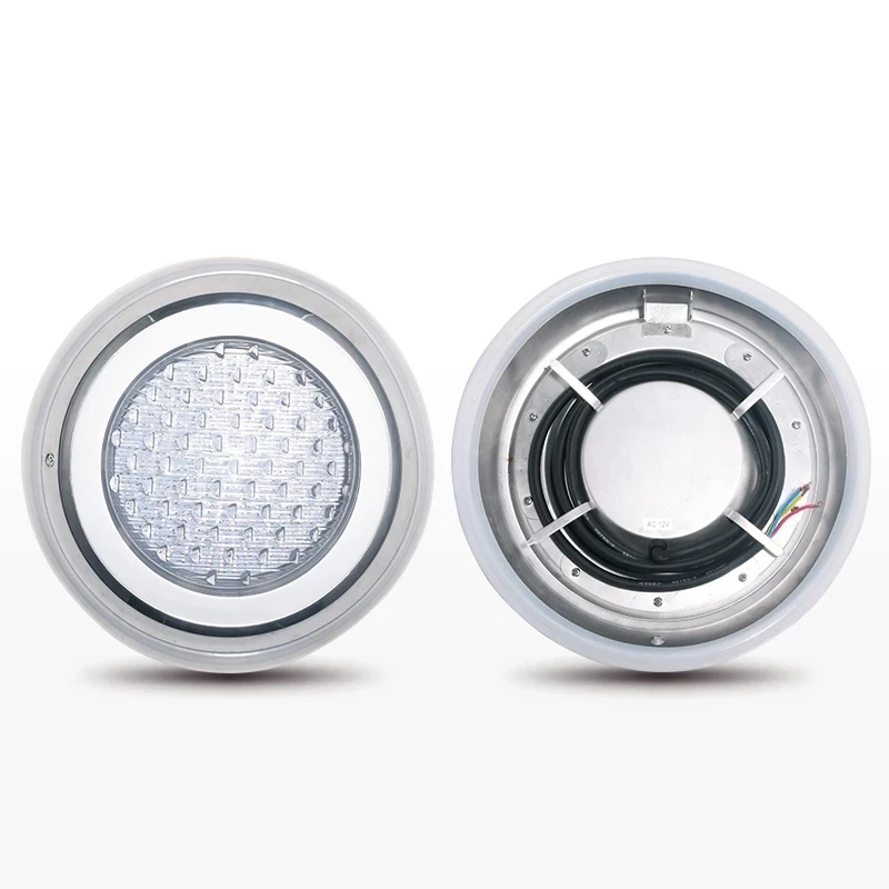 Foco de Luz Led para Piscina, foco de 12V, resistente al agua ip68, montado en la pared, de acero inoxidable, 12w, 18w, 25w, 35w, 45w, RGB, para exteriores