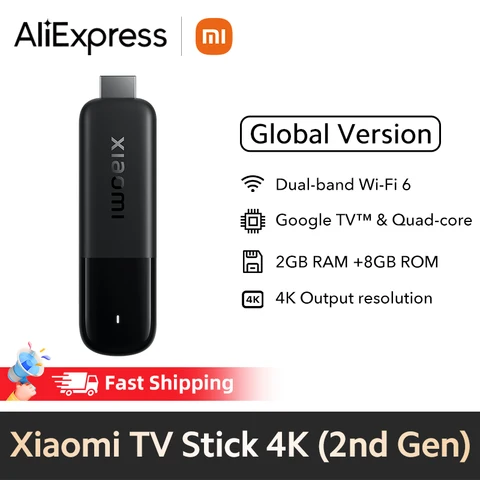 Xiaomi Mi TV Stick 4K 2nd Gen с Google TV - потоковое устройство — детальный вид товара