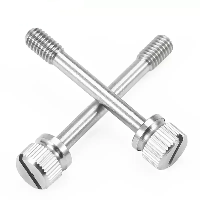 M2 M2.5 M3 M4 M5M6M8 GB839 304 Stainless Steel Slotted Hand Screw Hand-Tighten Anti-loosening Captive Knurled Thumb Bolt