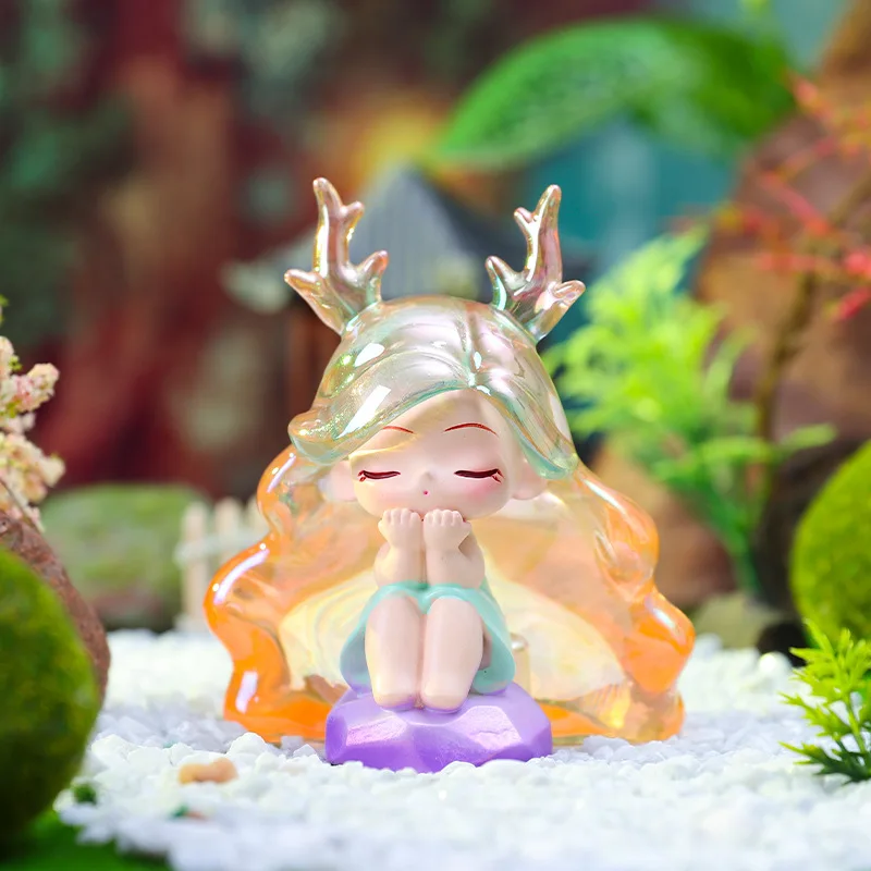 لطيف العتيقة الأميرة تمثال أحلام اليقظة الروح صندوق أعمى مضيئة ليلة ضوء سطح المكتب جمع الديكور هدية عيد ميلاد هدية