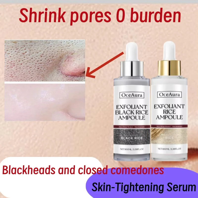 

White Black Rice Exfoliating Serum Peel Shot Facial Moisturizing Soften Blackhead Removal Hydrating Shrink Pores Skin Care Korea