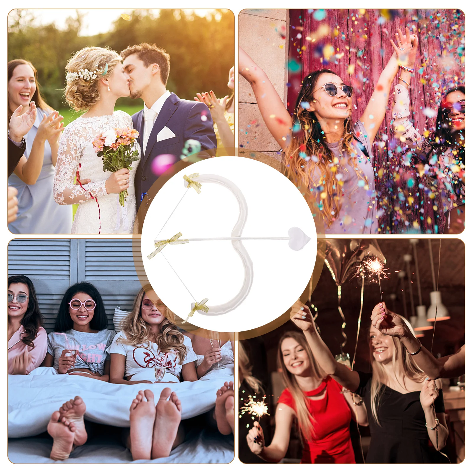 

1 комплект, аксессуар для костюма Купидона на день Святого Валентина, набор со стрелками и луком, компактный портативный креативный подарок для женщин, косплей, фотосессия, вечерние поставки