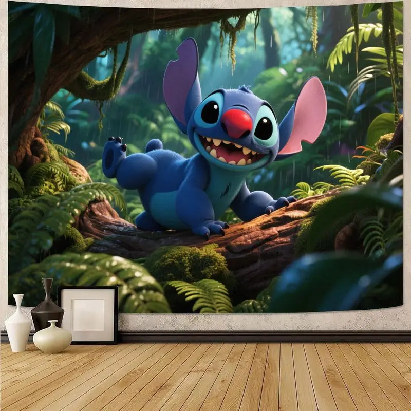 

1 шт. стежка Disney синий инопланетянин мультфильм гобелен милый настенный художественный домашний декор идеально подходит для детской комнаты, спальни, гостиной