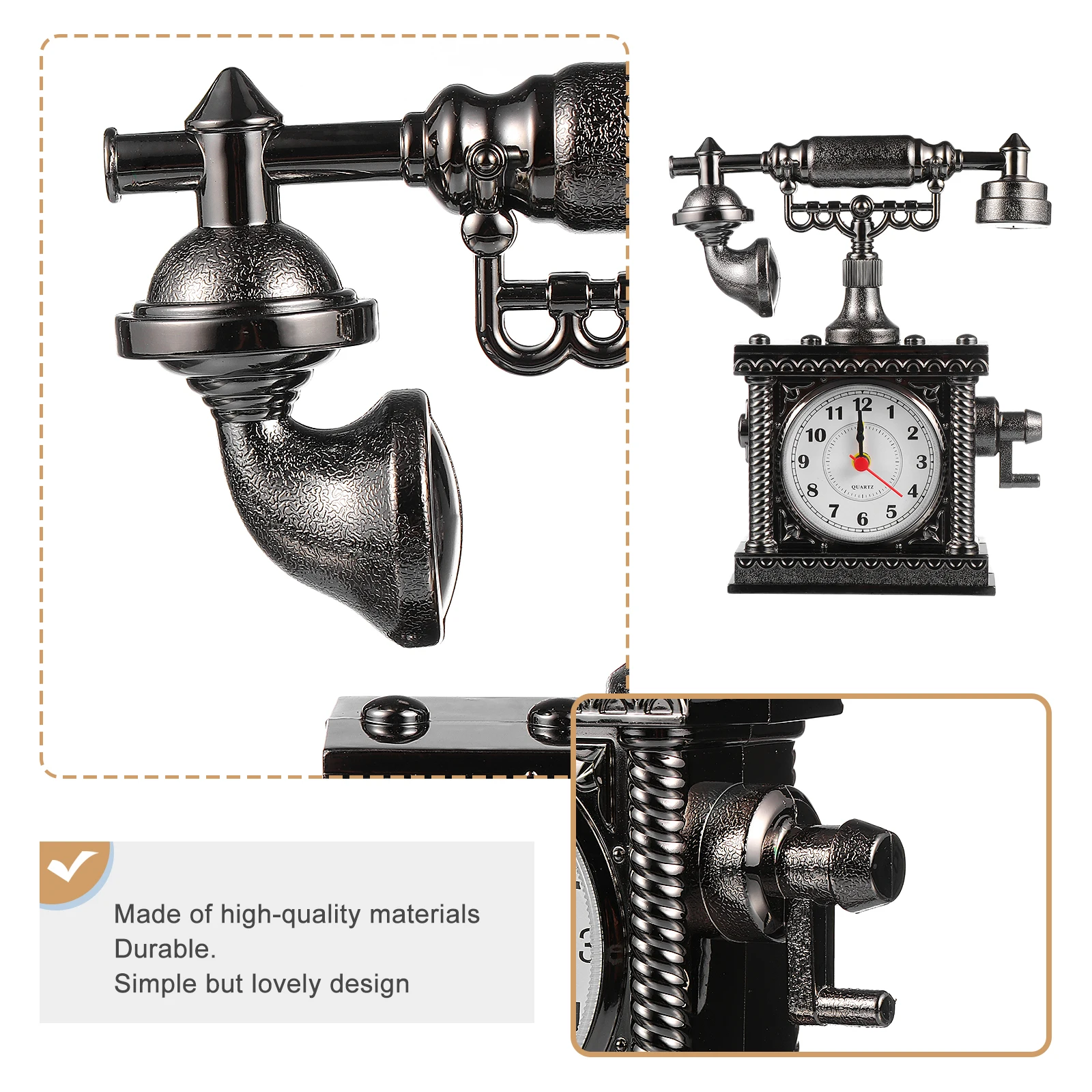 

1pc Mini Electronic Multifunctional Desktop Decorative Bedside Clock For Bedroom Home Tabletop Clock Office Use