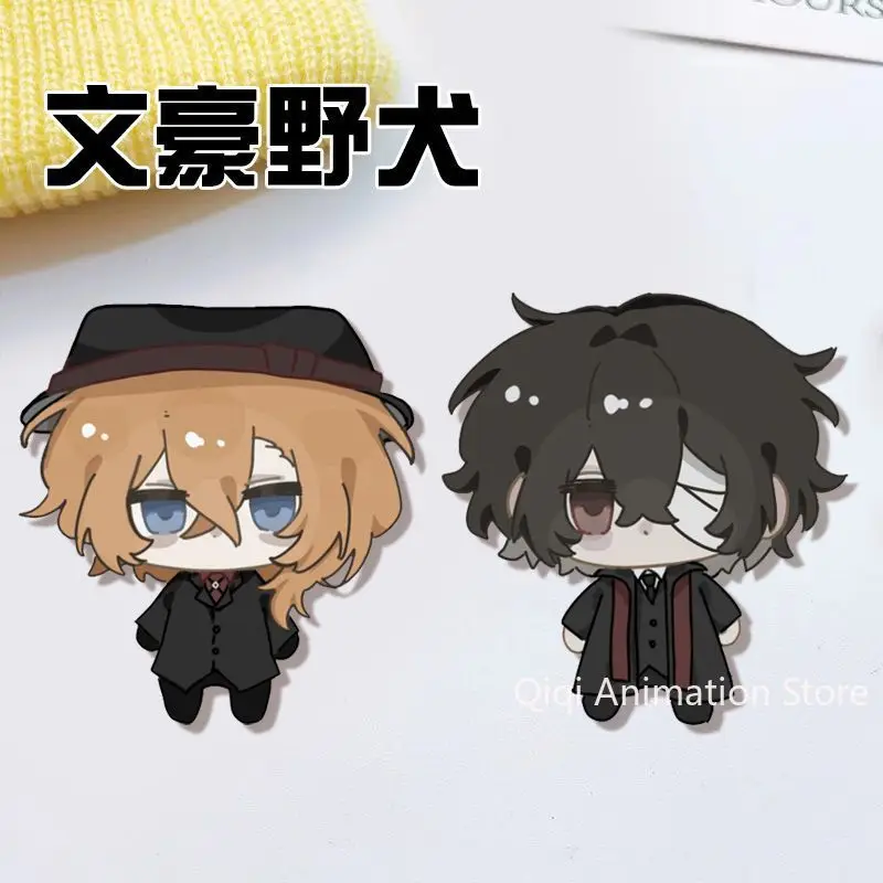 

2PCS Nakajima Atsushi Nakahara Chuuya Pins Anime Cute Badges Brooches Lapel Pin Backpack Hat Accessories Collectible Gifts