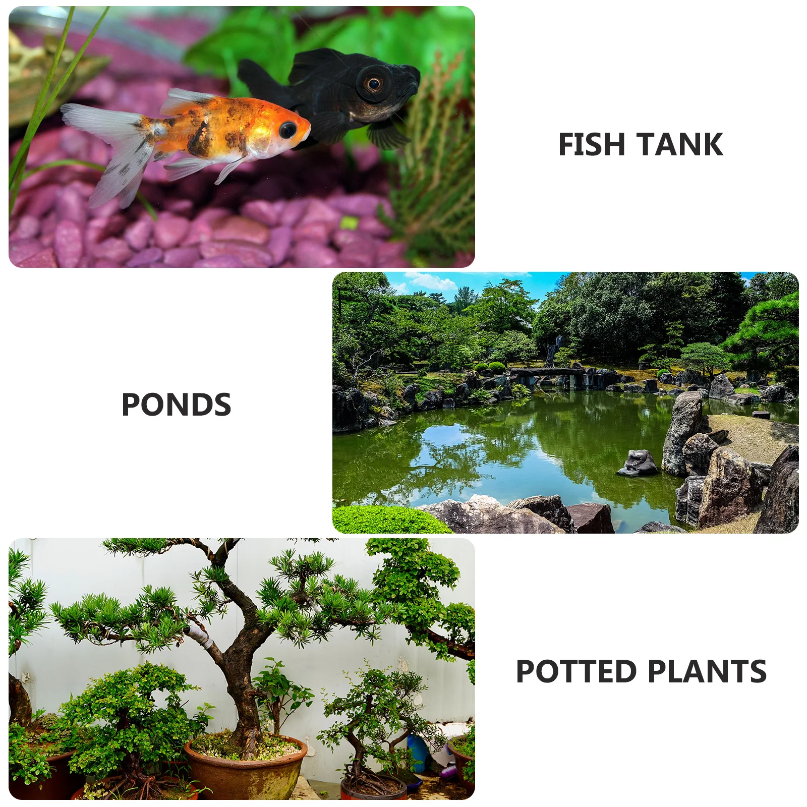 

6pcs Natural Polished Pebbles Aquarium Garden Stone Decor Bonsai Fish Tank Supplies Flower Pot Ornament Landscape Rock