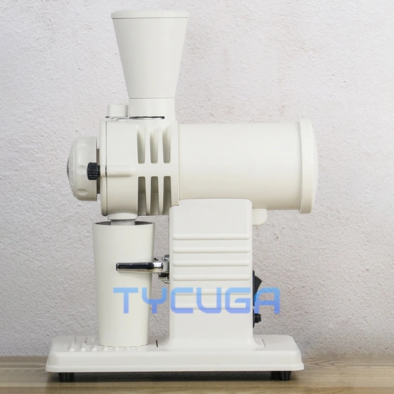 Molinillo de café con dientes de tiburón, molinillo eléctrico comercial, 200W, 10 ajustes de molienda, capacidad de 48g para verter sobre Espresso ﻿ ﻿ ﻿