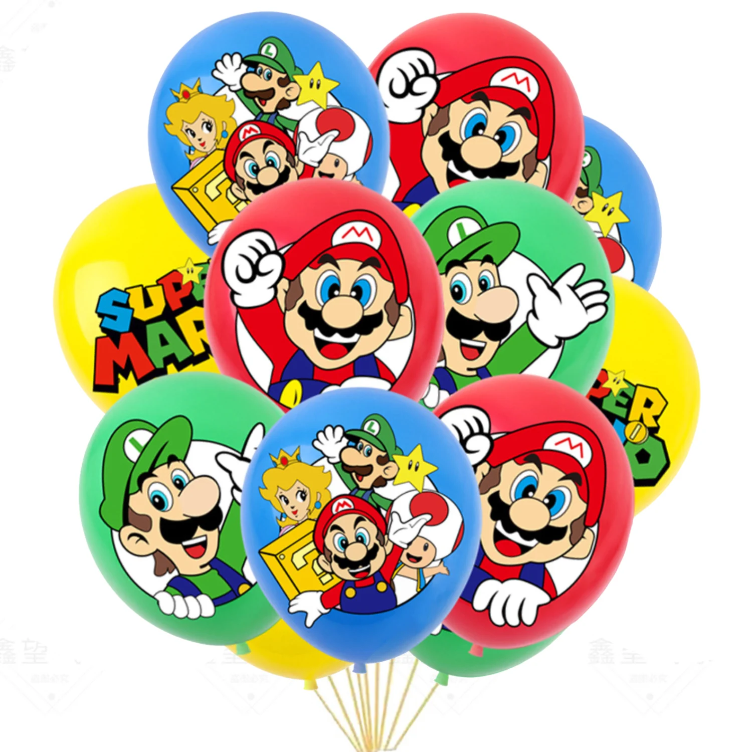 

Super Mario Bros Party Balloon Set Cartoon Figure Birthday Party Ornament Props Anime Latex Balloon Decoration Set Children Gift