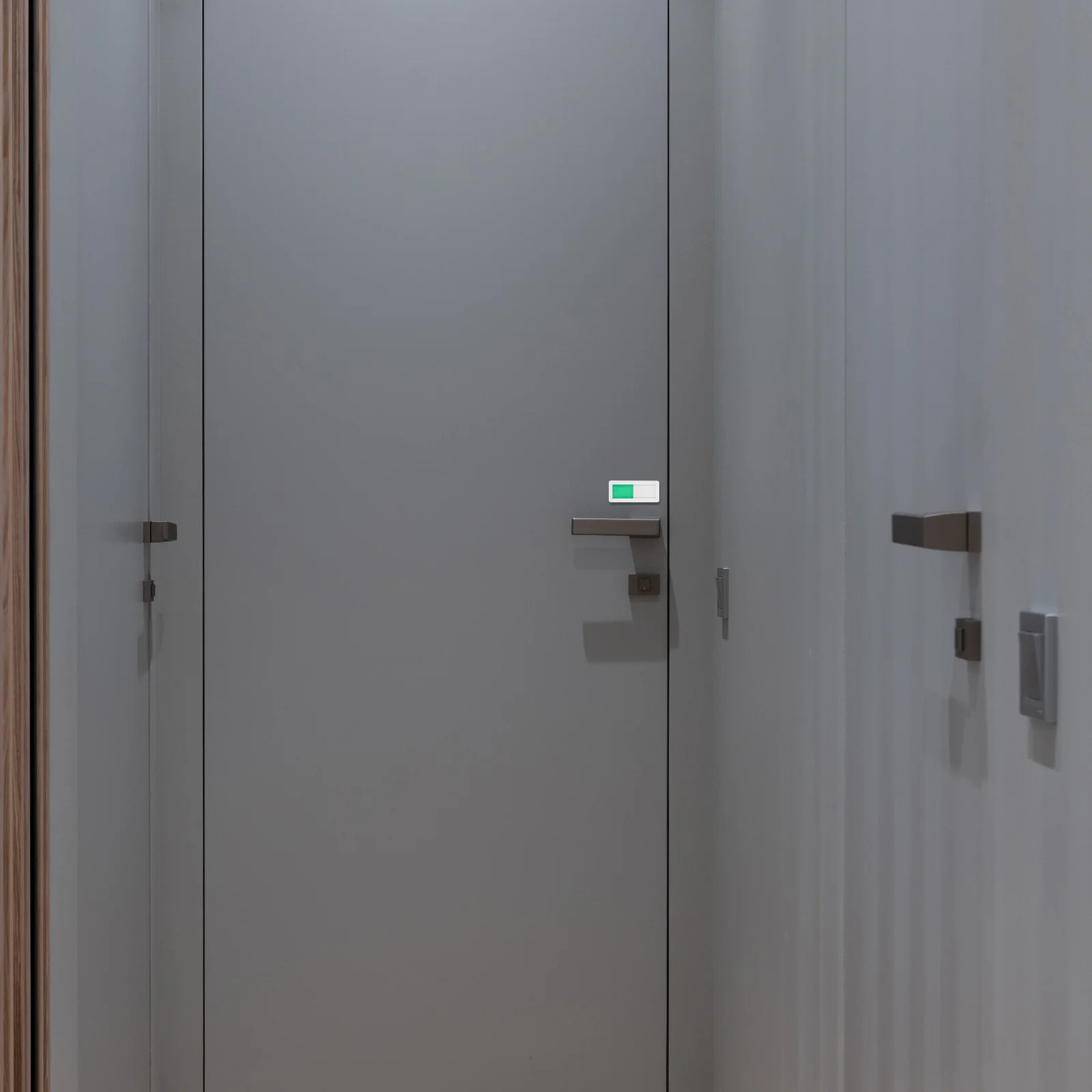 المرحاض شاغرة المحتلة علامة Pmma واضح الشريحة مؤشر الخصوصية علامة للمنزل الحمام باب المرحاض لافتة شاغرة #1