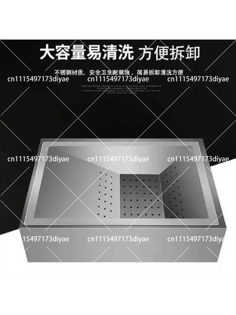 Commercial Fryer Oil Filter Machine Countertop French Fry Trough Box
