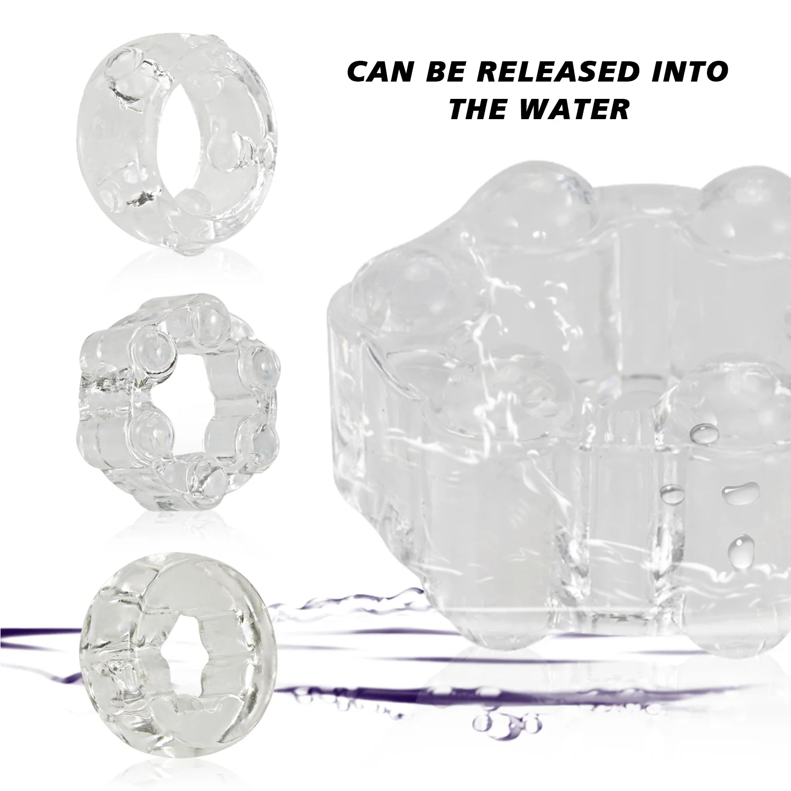 خاتم الديك ألعاب مثيرة حلقات القضيب ، نقالة الكرة الانتصاب تعزيز ألعاب الجنس محفز للرجال والأزواج #4