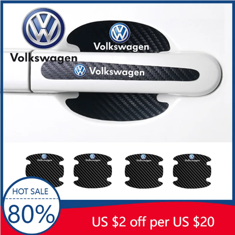 

Колпачки стержней клапанов, полиуретановая дверная ручка, чаша, защитная наклейка от столкновений для Volkswagen Golf 5 6 7 Charang Beetle Beetle Arteon La