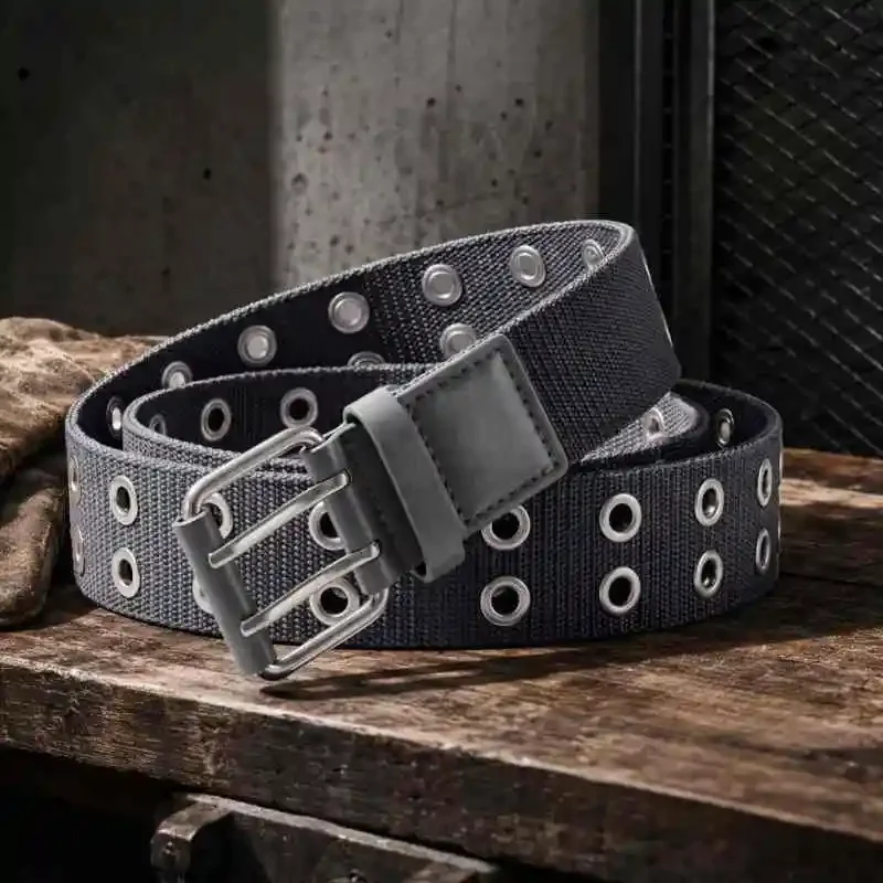 New Men Breathable Nylon Fabric Belt Outdoor Sport Belt Pin Buckle Trousers Jeans Belt  YD912