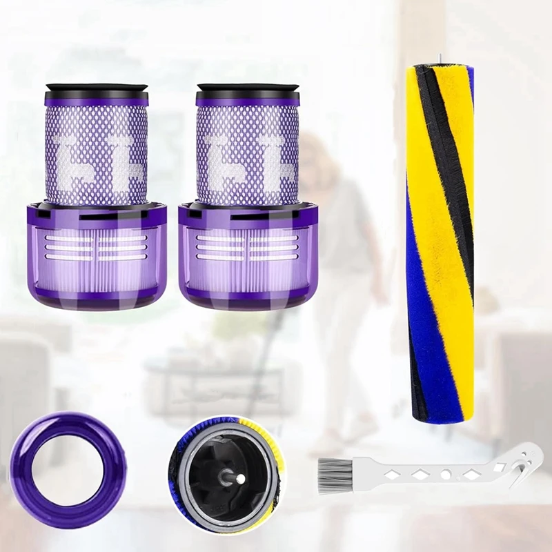 A23T V12 Filter Replacement for Dyson V12 Detect Slim Vacuum Cleaner Accessories Roller Brush Kit
