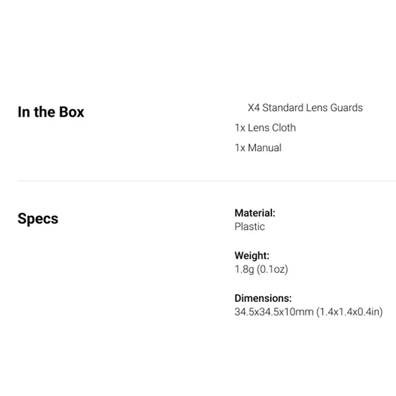 Lunettes de Protection Standard durables Insta360 X4, adaptées aux lentilles panoramiques, Protection complète