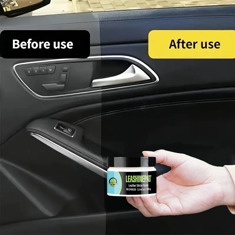 LEASHINEPAT Car Plastic Leather Restorer Paste More Gloss Multifunctional Plastic Restore Polish Repair Coating Renovator RG325