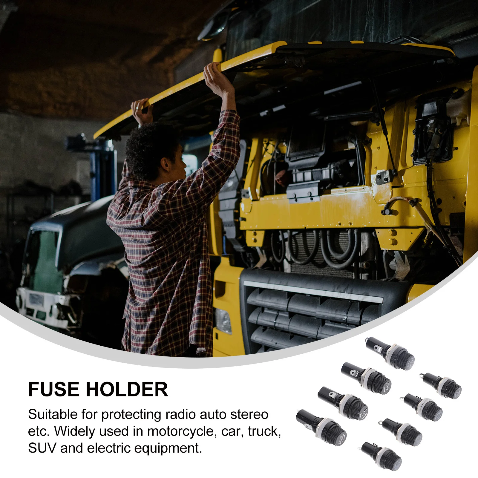 

16pcs 5X20Mm 6X30Mm Holder Socket Panel Mount Mini Fuse Holder For Car Truck Boat Marine Auto Stereo Protection Electrical Fuse