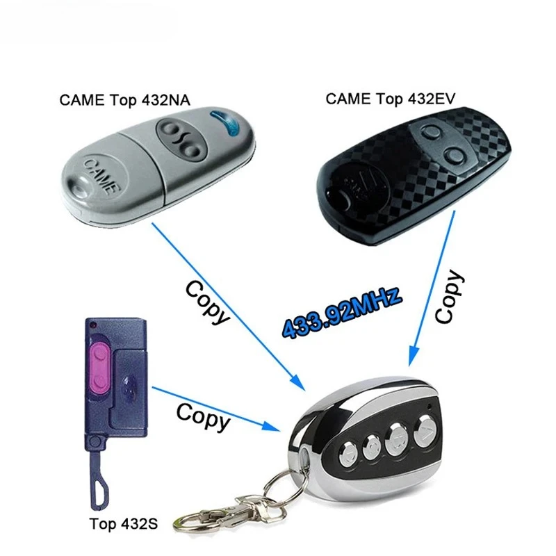 433MHz RF Remote Control Cloner Duplicator For Garage Door Car CAME Remotes Auto Copy Function 43392MHz Transmitter Device image 3