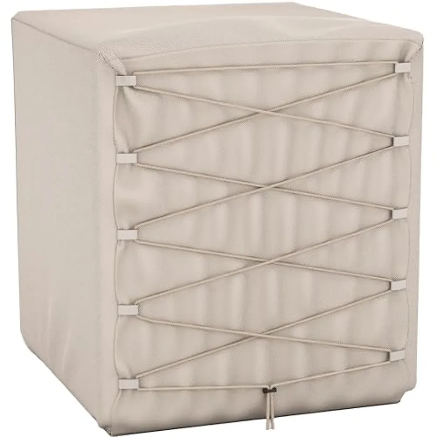 

Air Conditioner Cover For Outside Units - Central AC Unit Covers - Dual Shoelace Drawstring For Snug Fit