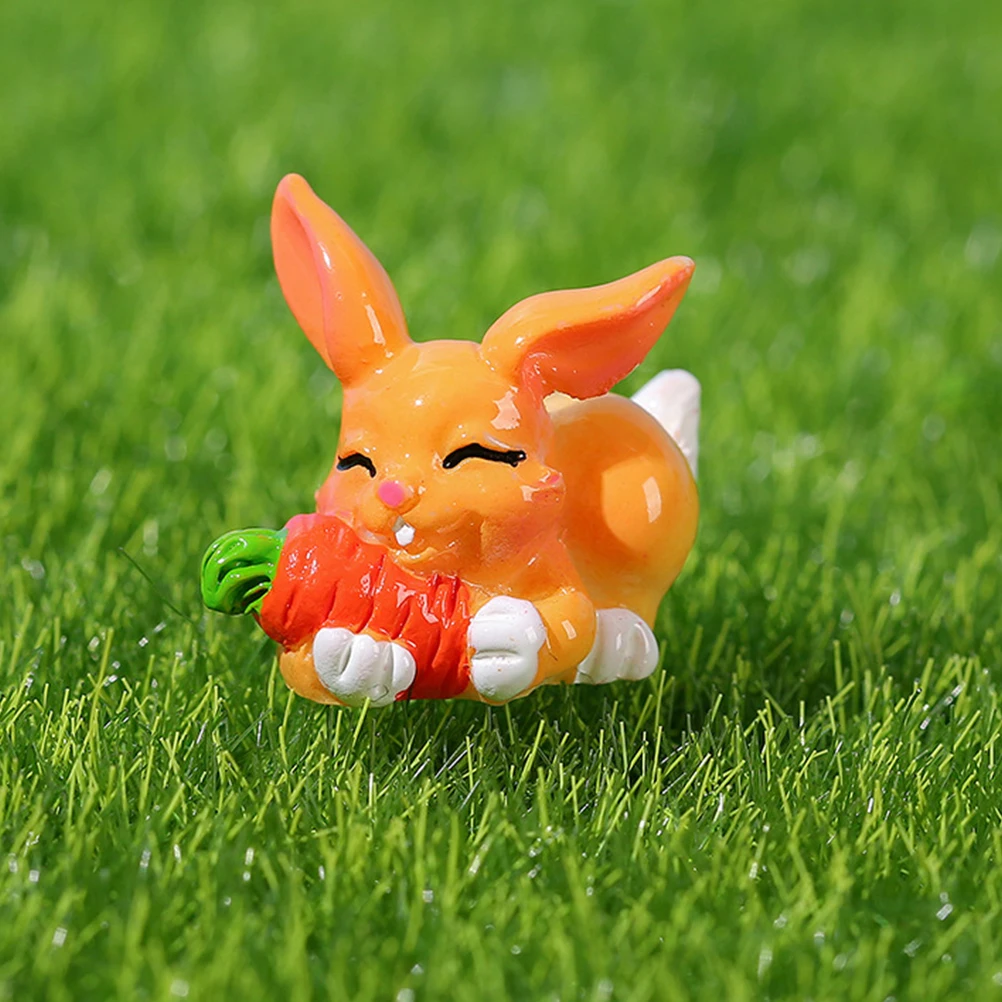 

13Pcs Easter Bunny Resin Decoration for Miniature Garden Micro Landscape DIY Accessories Home Desktop Ornament