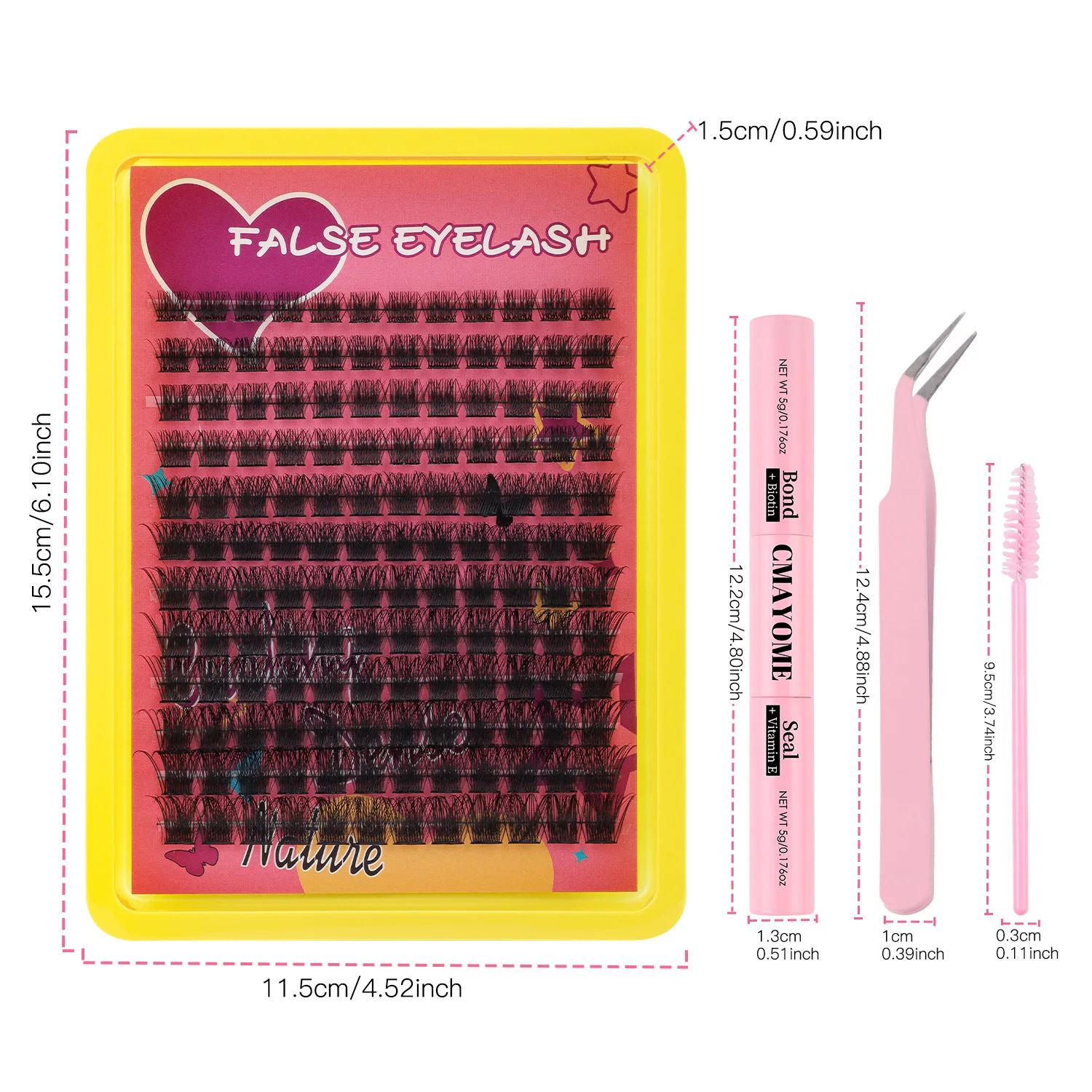 D Song False Eyelashes 10D 20D 30D Mixed Set Hot Selling Eyelash Extensions for Volume Mascara