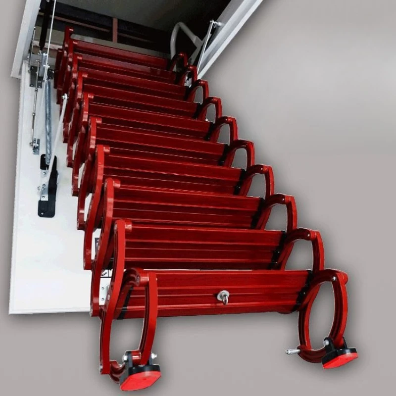 

Electric attic telescopic stairs Indoor special folding does not take up space