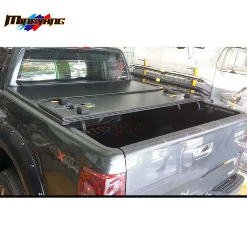 Hot selling Aluminum Hard Trifold Cover tonneau cover pickup bed  2012-2023 for Ford Ranger