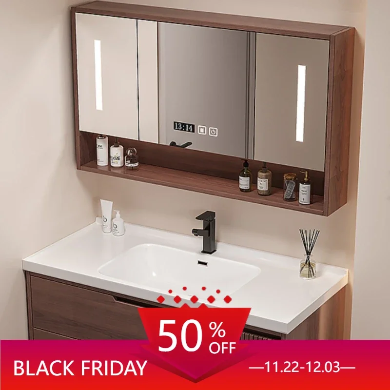 Multipurpose Mirror Bathroom Storage Narrow Under Sink Double Washbasin Luxury Multifunction Home Mueble Lavabo Furniture