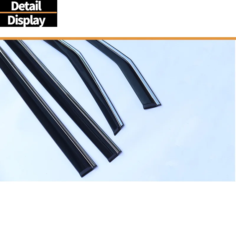For XPENG X9 Window visors,PC3D stainless steel bright strip window windshield